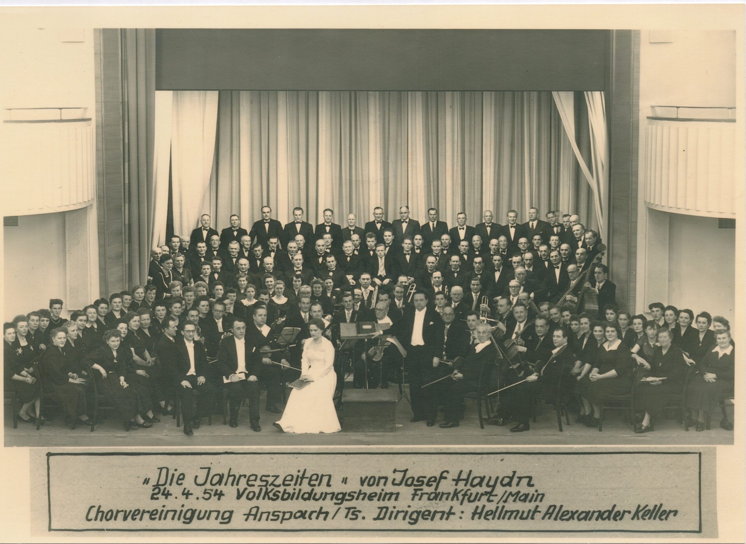 Auftritt im Volksbildungsheim Frankfurt 1954